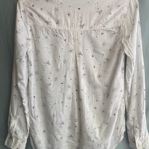 beachlunchlounge Alanna button down, celestial pattern - Picture 2 of 4